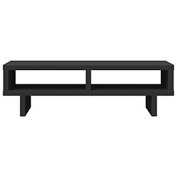 Avis vidaXL Support de moniteur noir 50x27x15 cm bois d'ingénierie