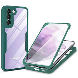 Coque en TPU + acrylique vert nuit pour votre Samsung Galaxy S22 5G