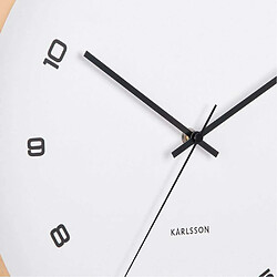 Acheter Karlsson Horloge murale en bois Modesta blanc.