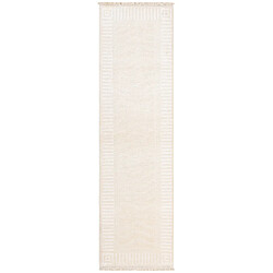 Vidal Tapis de couloir en laine 305x84 beige Darya