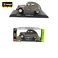 Universal 1: 32 Échelle 1952 Citroën 2CV Alliage Luxury Car Moulding Model Toy Collection Cadeau(Vert) pas cher