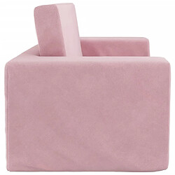 Maison Chic Canapé-lit convertible 2 places, Clic-Clac pour enfants rose peluche douce -GKD88758 pas cher