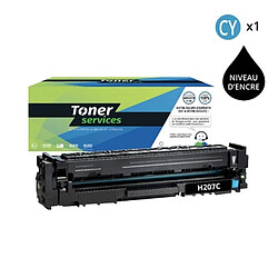 TONER SERVICES Toner Compatible HP 207A Cyan (Avec puce)