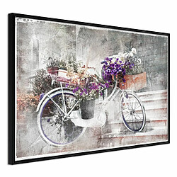 Paris Prix Affiche Murale Encadrée Flower Delivery 30 x 20 cm Noir