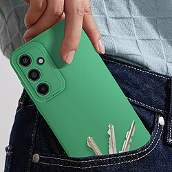 Avis Avizar Coque pour Samsung Galaxy A55 5G Silicone Mat Toucher Doux Vert