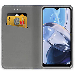 Avis Htdmobiles Housse pour Motorola Moto E22 / E22i - etui coque pochette portefeuille + verre trempe - BLEU MAGNET