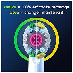 Oral-B Pro 3D White - 8 Brossettes pas cher