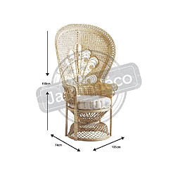 Aubry Gaspard Fauteuil rotin Emmanuelle.