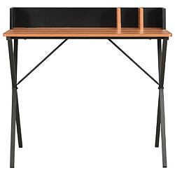 Helloshop26 Bureau table poste de travail meuble d'ordinateur informatique étude et 80 x 50 x 84 cm noir 02_0023928