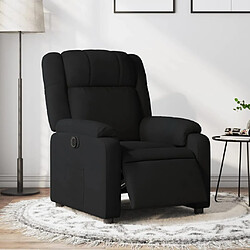 vidaXL Fauteuil inclinable électrique Noir Tissu