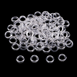 100 pcs en nylon soutien-gorge sangle régleur slider o ring lingerie couture artisanat effacer