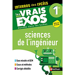 Sciences de l'ingénieur 1re : les vrais exos donnés dans les lycées : réforme du lycée