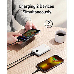 Acheter SANAG Batterie Externe 10000Mah, Mini Power Bank Charge Rapide 22.5W & Qc 3.0, Ultra Compact Powerbank Slim Portable Chargeur Usb C Universal Pour Iphone/Samsung/Huawei/Veste Chauffante, Blanc