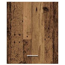 Avis vidaXL Armoires suspendues 2 pcs vieux bois 50x31x60cm bois ingénierie