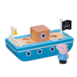 Giochi Preziosi PEPPA PIG Bateau en bois et personnage Georges