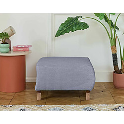 Bestmobilier Cristal - pouf modulable - 65 cm - en velours texturé