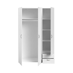 Acheter But Armoire DAILY 3 portes 2 tiroirs Blanc