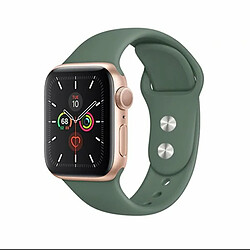 PHONECARE Bracelet SmoothSilicone pour Apple Watch Series 9 Aluminum - 45mm - Vert Foncé