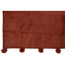 Avis Dansmamaison Plaid Pompon Polyester Marsala