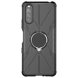 Coque en TPU anti-chocs avec béquille pour votre Sony Xperia 10 III 5G/10 III Lite - noir