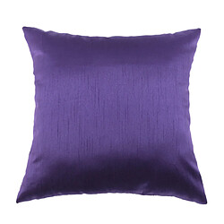 Tissu 45x45cm Soie, Comme Taie D'oreiller Décoration Canapé Jet Coussin Couvrir Violet