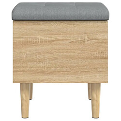 Maison Chic Banc de rangement | Meuble de rangement d'Entrée | Coffres d'Intérieur chêne sonoma 42x42x46 cm bois d'ingénierie -MN91355 pas cher