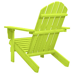 Avis vidaXL Chaise de jardin Adirondack bois de sapin massif vert