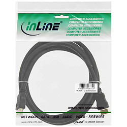 Câble haute vitesse InLine® HDMI avec Ethernet mâle à mâle plaqué or noir 10m