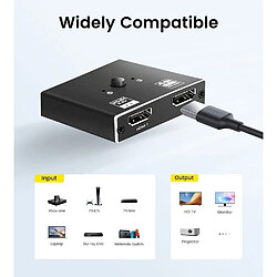 INF Commutateur HDMI 2.0 2 entrées 1 sortie Répartiteur HDMI 4K 1 entrée 2 sorties