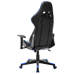 Avis vidaXL Chaise de jeu Noir et bleu Cuir artificiel