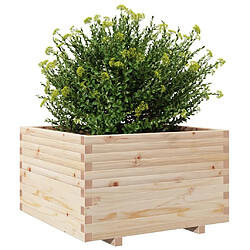 Avis vidaXL Jardinière 80x80x49,5 cm bois de pin massif