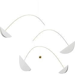 Flensted Mobiles Life and Thread 205cm blanc et or