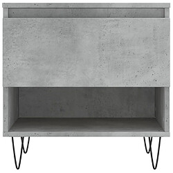 Acheter vidaXL Table basse gris béton 50x46x50 cm bois d'ingénierie