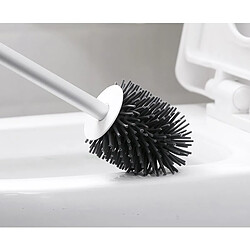 Avis Universal Porte-brosse de toilette de la salle de bains avec poignée de pince douce manche de nettoyage à poils de brosse accessoires de bol de toilette murale |