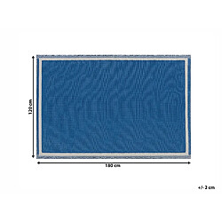 Beliani Tapis extérieur bleu 120 x 180 cm ETAWAH