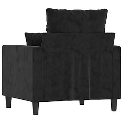 Acheter vidaXL Fauteuil Noir 60 cm Velours