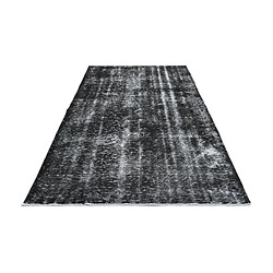 Avis Vidal Tapis de laine 279x155 noir Ultra Vintage