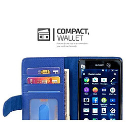 Cadorabo Coque Sony Xperia M5 Etui en Bleu pas cher