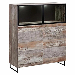 Paris Prix Buffet Design 2 Portes Plank 120cm Naturel