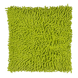 Thedecofactory SHAGGY DISCO - Coussin en coton seventies vert 40x40