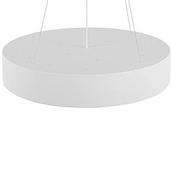 Beliani Lampe suspension BALILI Métal Blanc pas cher