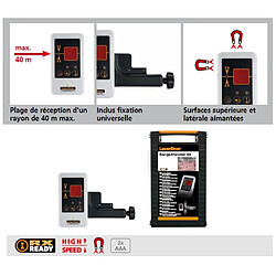 Laserliner - Récepteur laser pour lasers à lignes rayon 40m max. - RangeXtender RX 40