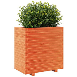 Avis vidaXL Jardinière cire marron 70x40x72,5 cm bois de pin massif