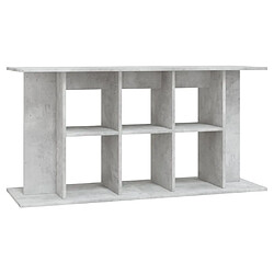 vidaXL Support pour aquarium gris béton 120x40x60 cm bois d'ingénierie