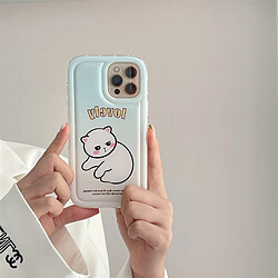 GUPBOO Étui pour iPhone11ProMax Shy line chaton simple étui de téléphone portable silicone femelle