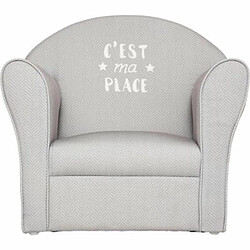 Fauteuil Enfant Classique 49cm Gris