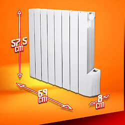 Acheter Radiateur à inertie fluide 1200W 8 éléments - Warm Tech