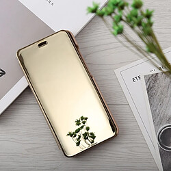 Wewoo Coque Housse en cuir pour miroir Xiaomi Redmi 6A, avec support or