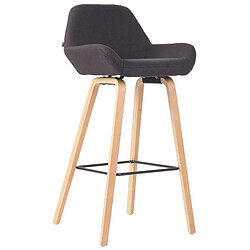 Non Tabouret de bar Newnan en tissu 4 pieds structure naturel (chêne)