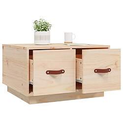 Maison Chic Table basse,Table Console Table d'appoint, Table pour salon 60x53x35 cm Bois massif de pin -MN24445 pas cher